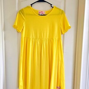 Ruffle Girl Shirt Sleeved Dress Size Small